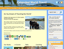 Tablet Screenshot of extendedworldtravel.com